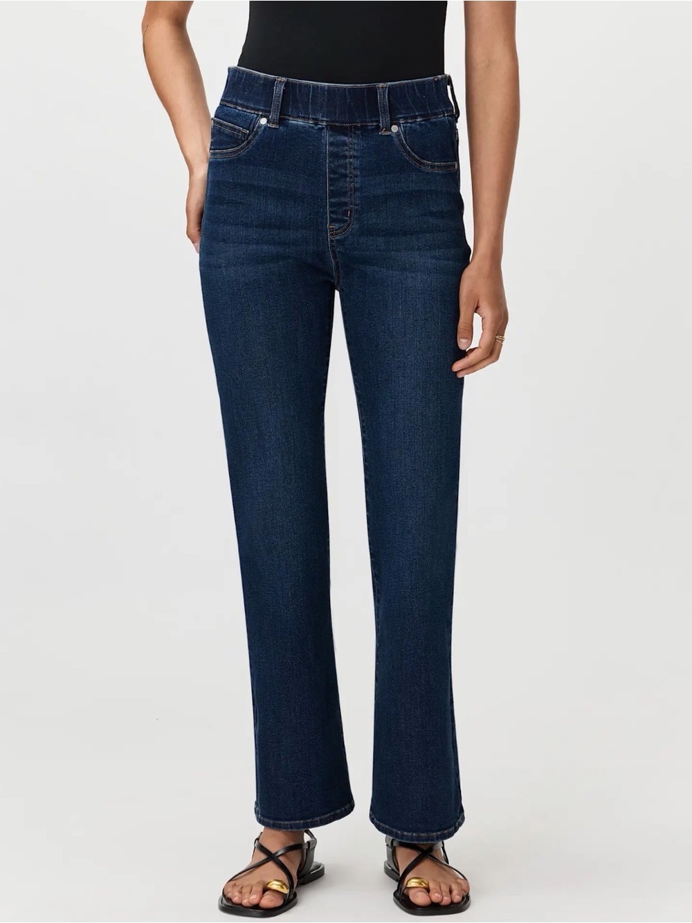 Quince Nina Stretch Pull-On Kick Flare Jeans Size XL